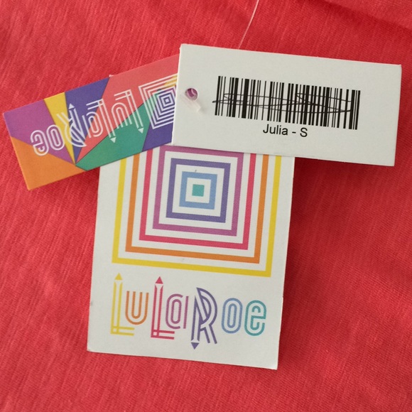 NWT LuLaRoe Pink Julia Dress Size S - Picture 3 of 4